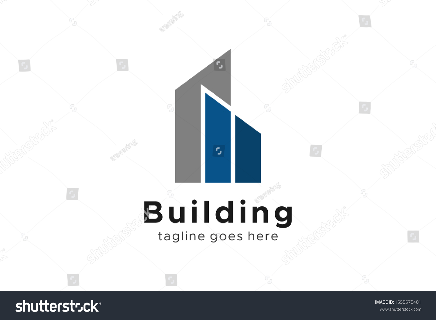 Construction Building Logo Architecture Letter B Stock Vector (Royalty ...