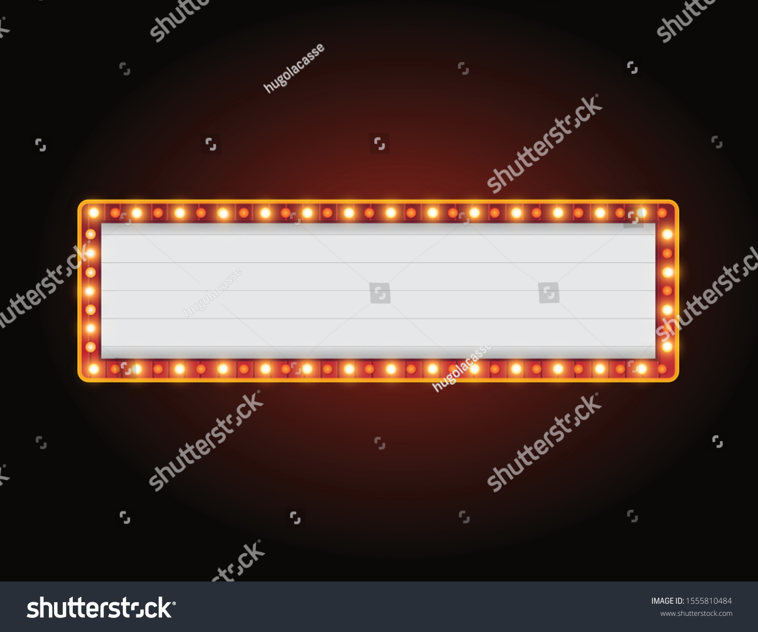 Brightly Theater Glowing Retro Cinema Neon Stock Vector (Royalty Free ...