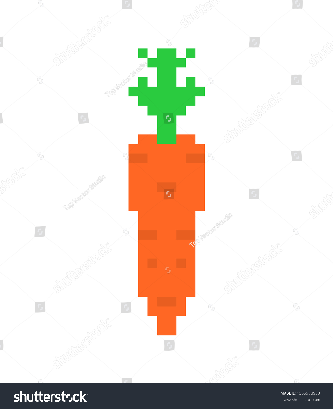 Пиксельная морковь