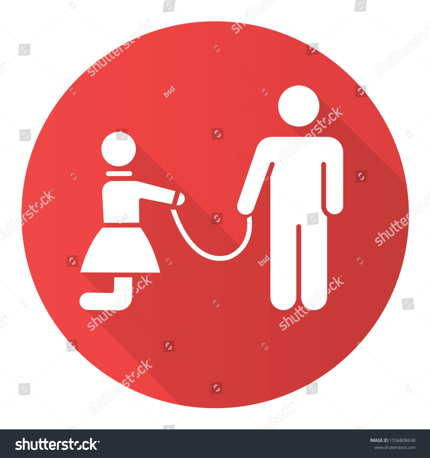 Sexual Slavery Red Flat Design Long Stock Vector Royalty Free 1556808638 Shutterstock 5138