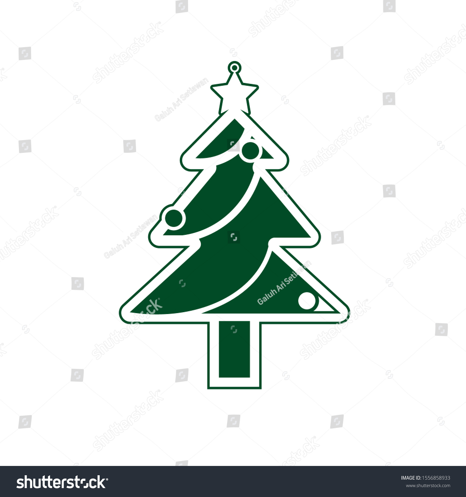 christmas-tree-symbol-icon-vector-illustration-stock-vector-royalty