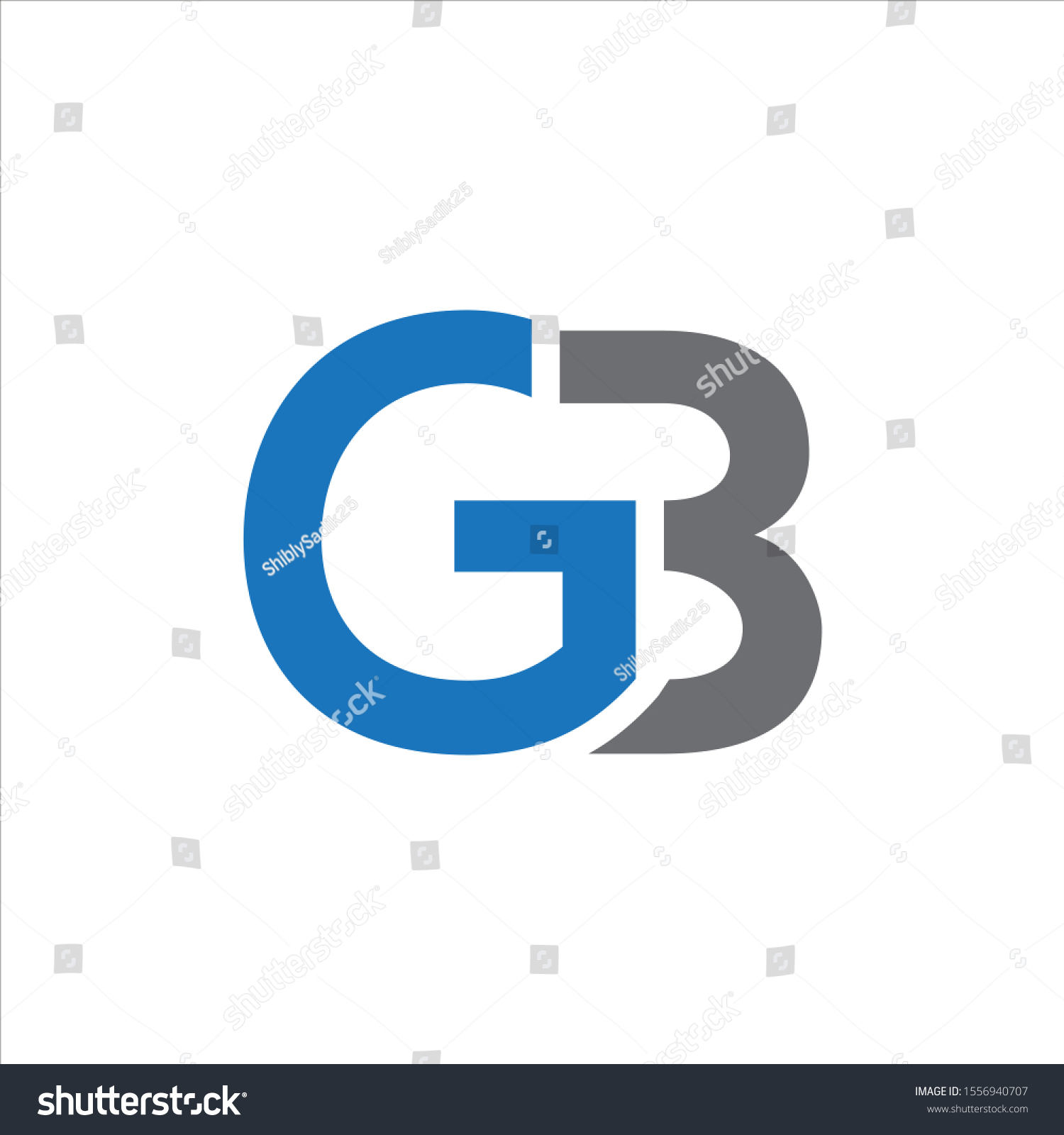 G3 Gb Glb Letter Logo Design Stock Vector (Royalty Free) 1556940707 ...