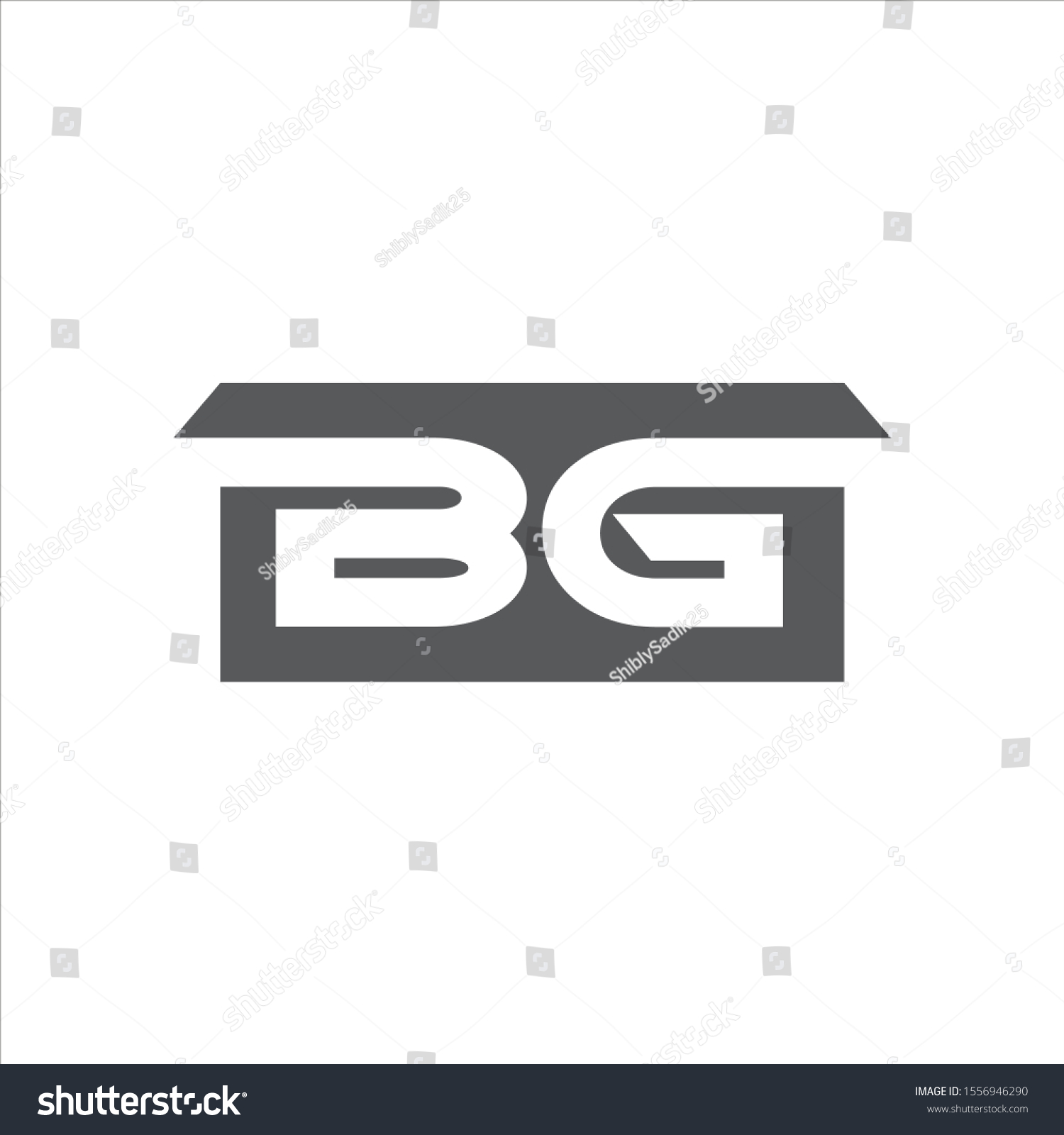 Bg Letter Logo Design Vector Eps Stock Vector (Royalty Free) 1556946290 ...