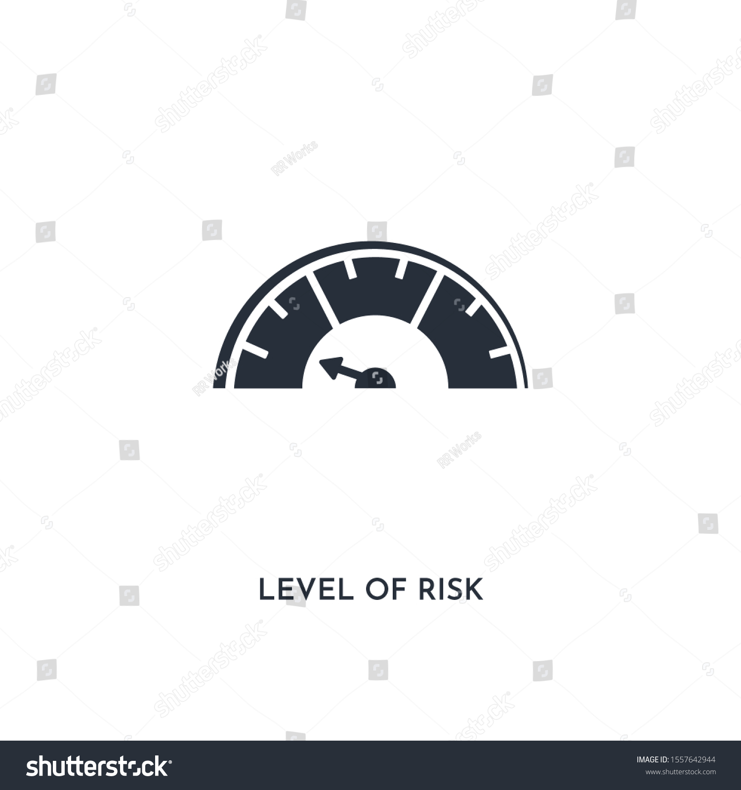 Level Risk Icon Simple Element Illustration Stock Vector (Royalty Free ...