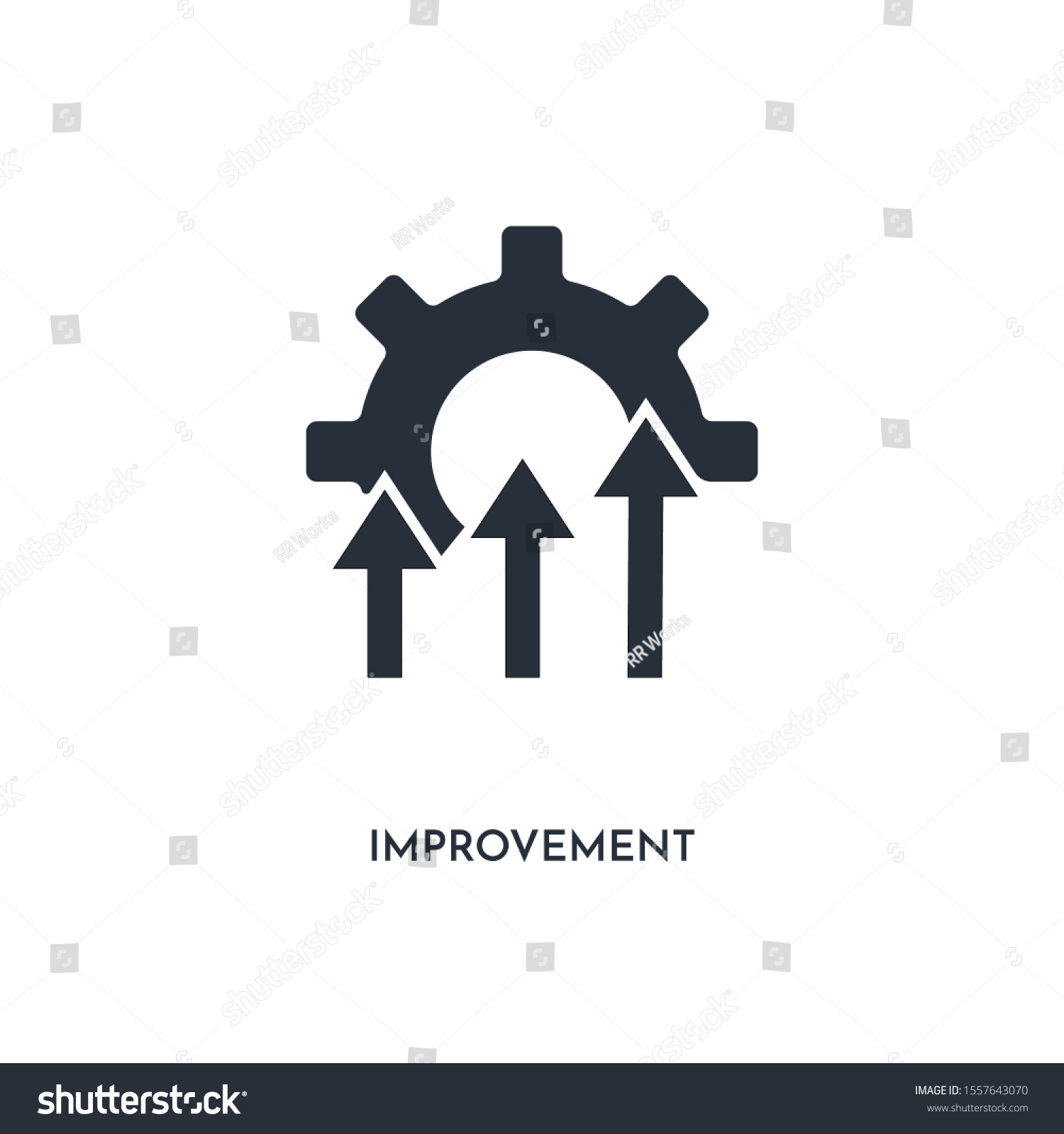 Improvement Icon Simple Element Illustration Isolated Stock Vector ...