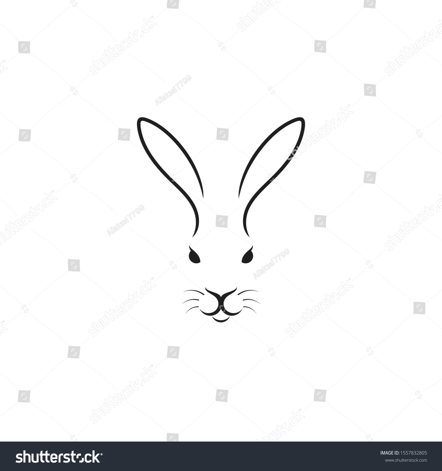 Кролик мелом