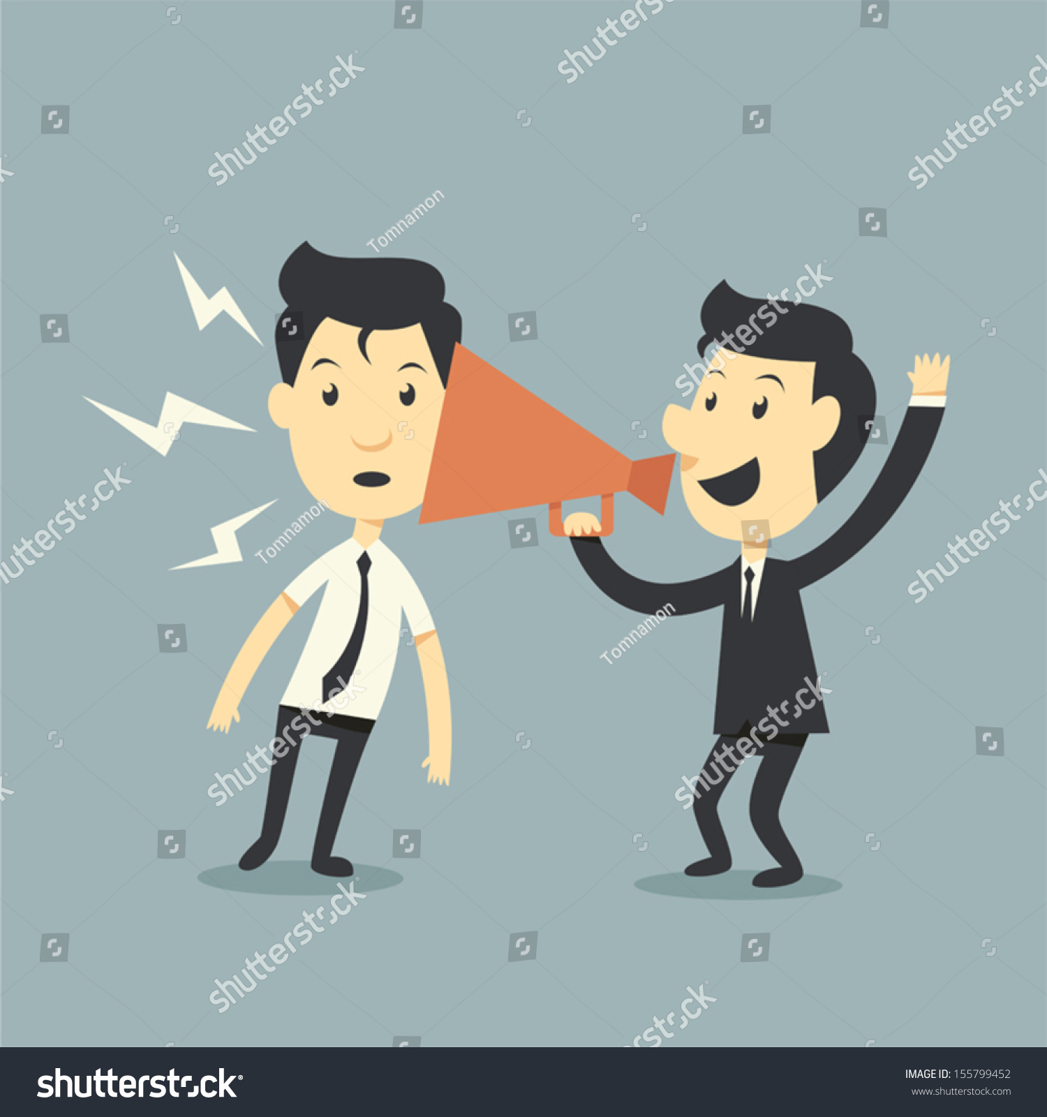 Business Man Megaphone Stock Vector (Royalty Free) 155799452 | Shutterstock