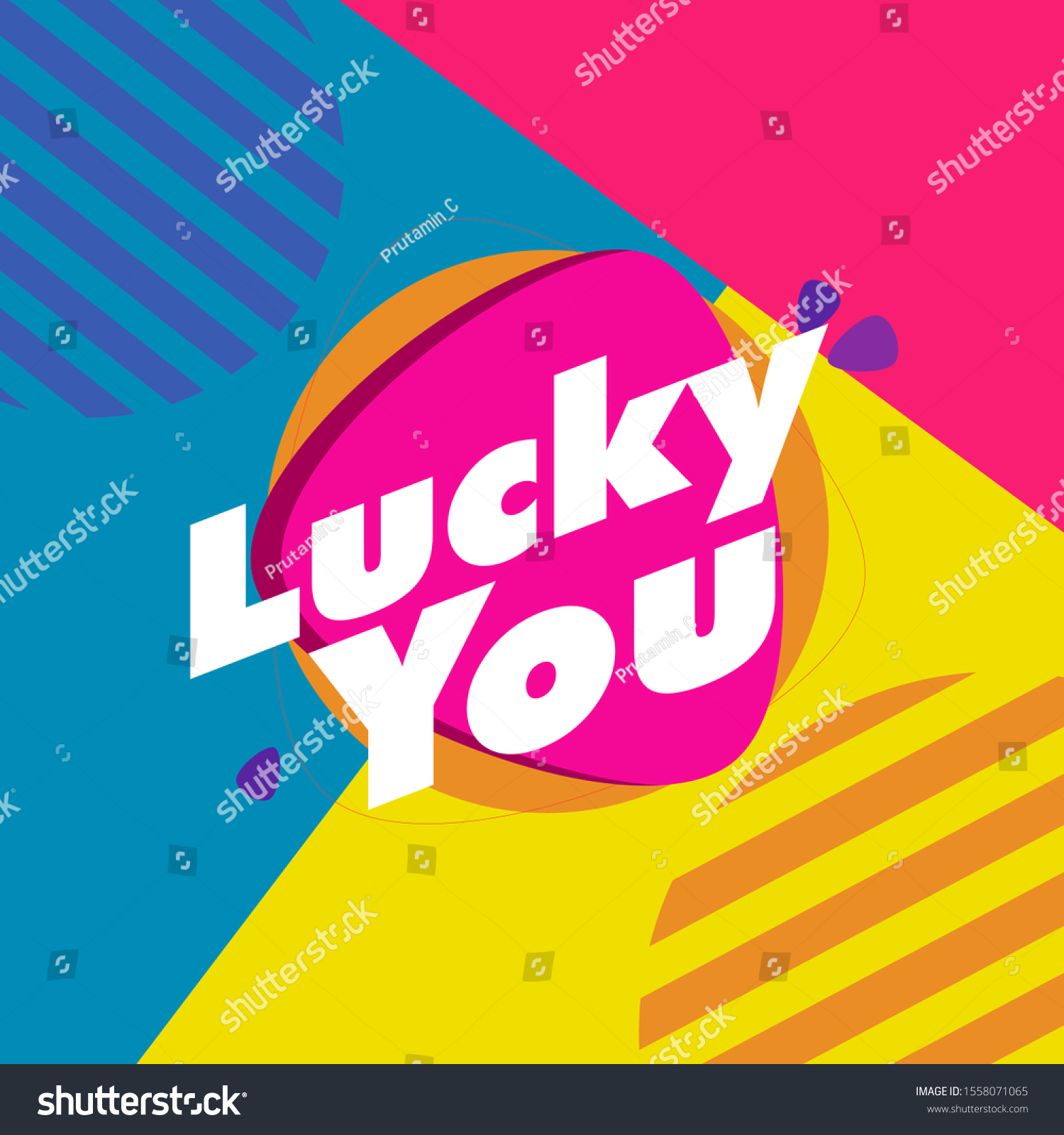 Lucky You Beautiful Greeting Card Background Stock Vector (Royalty Free ...