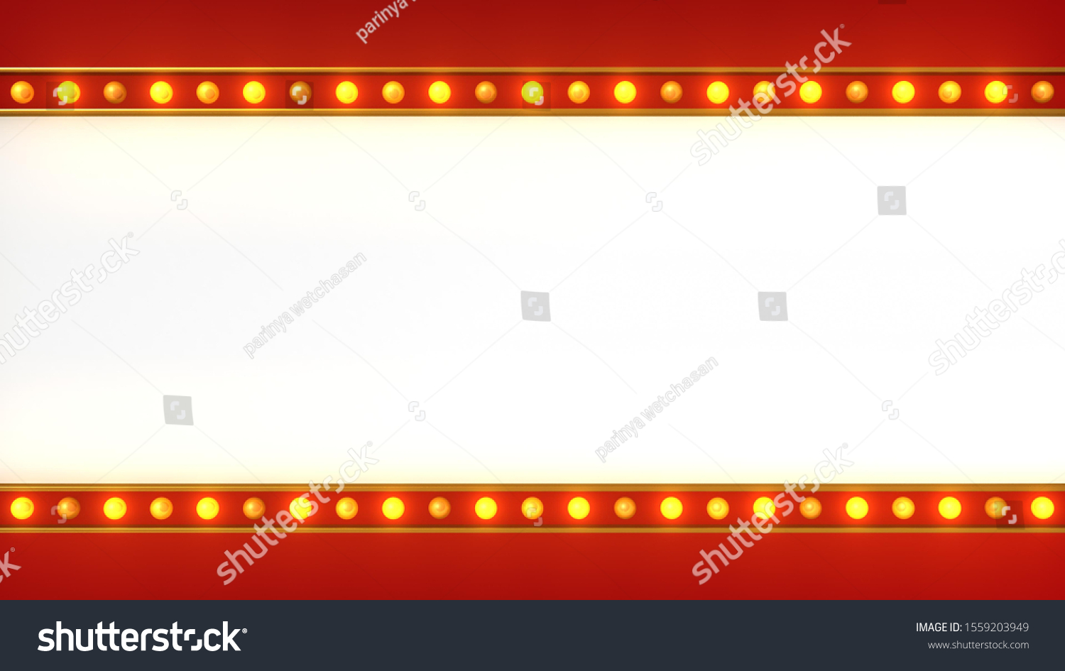 Red Marquee Light Board Sign Retro Stock Illustration 1559203949 ...