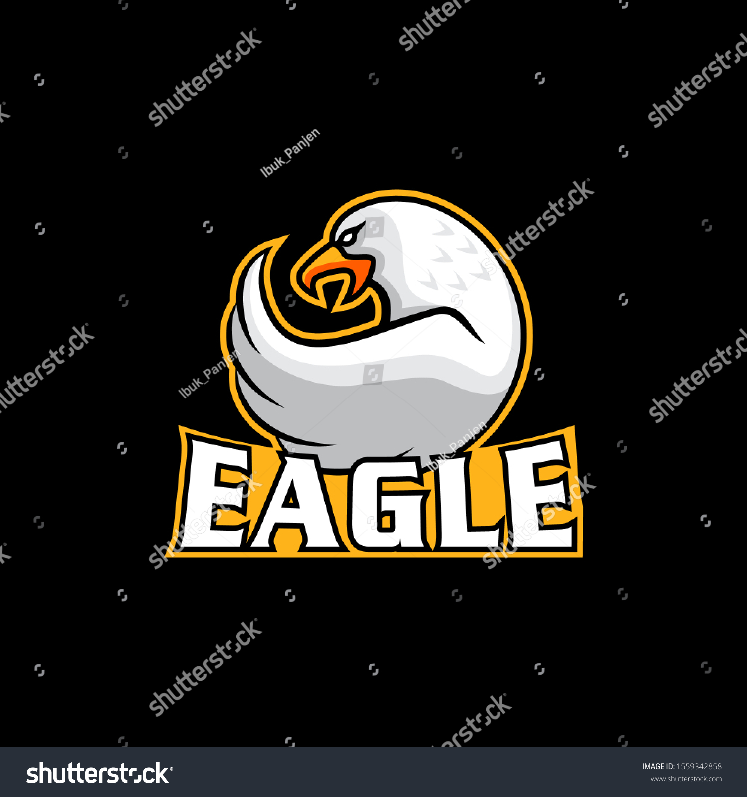 Eagle Esport Logo Team Design Template Stock Vector (Royalty Free ...