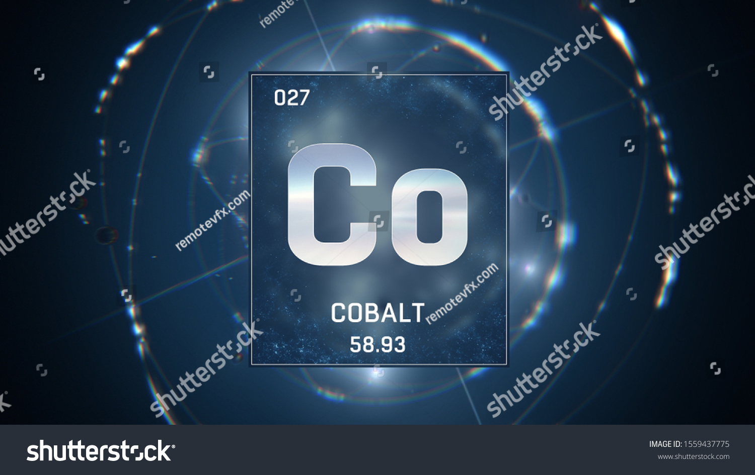 3d Illustration Cobalt Element 27 Periodic Stock Illustration ...