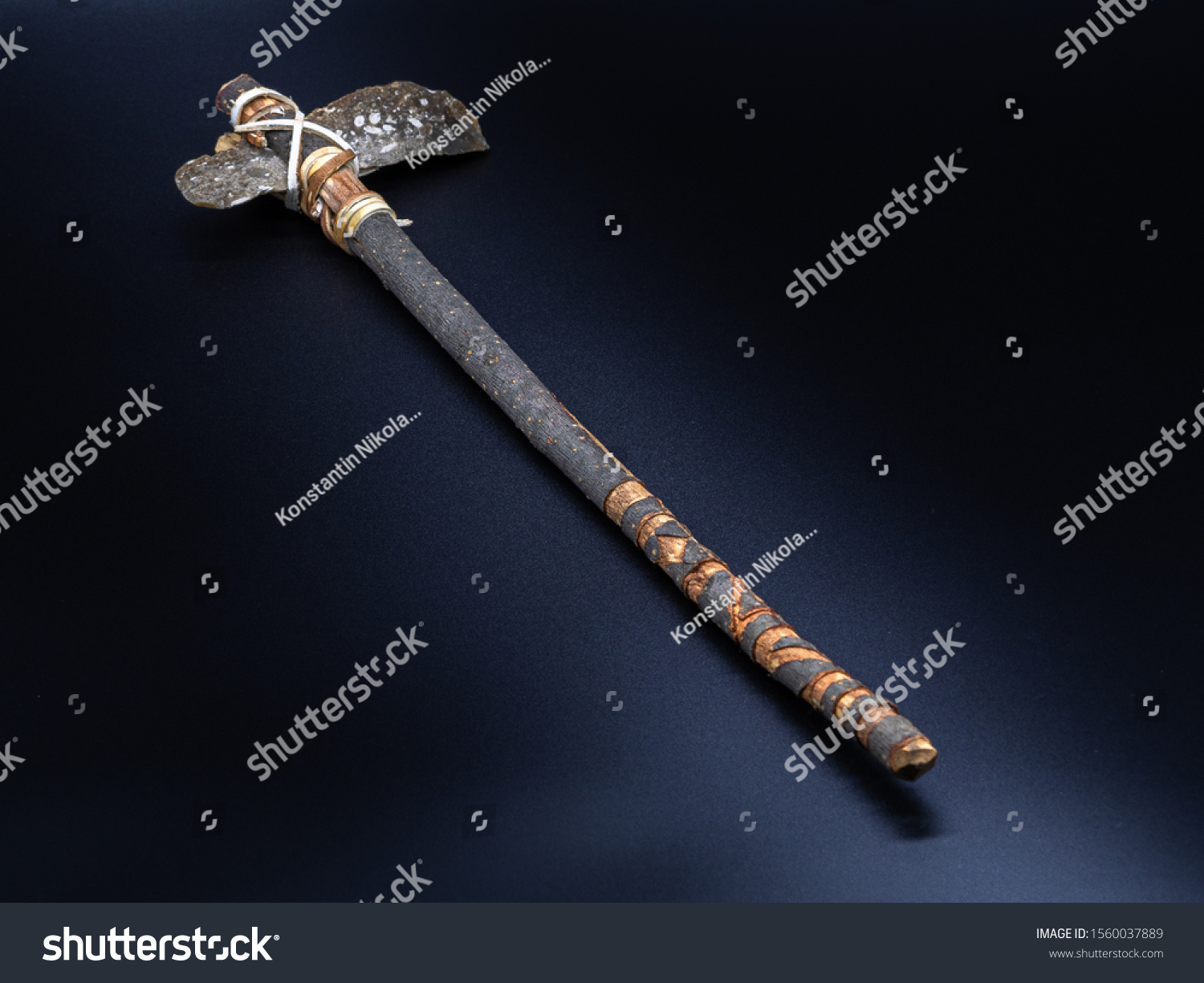 Replicas Primal Stone Tools Wooden Handles Stock Photo 1560037889 ...