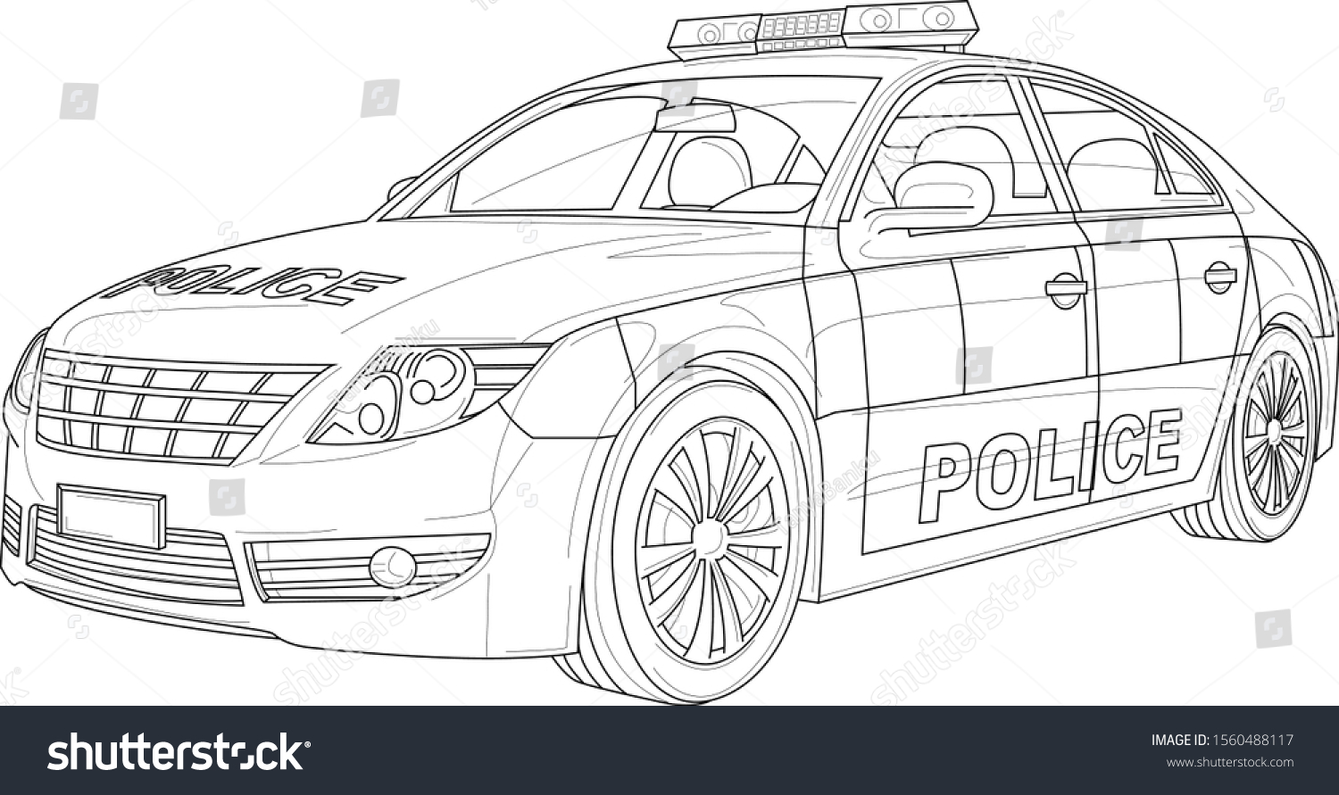 4,587 Police Car Drawing Images, Stock Photos & Vectors ...