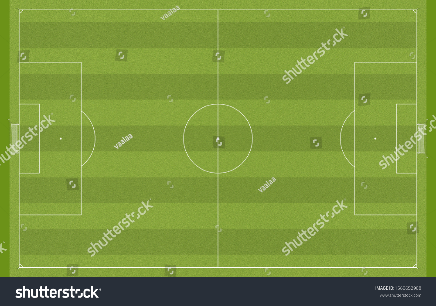 Green Football Grass Pitch Play Soccer Stock Illustration 1560652988 ...