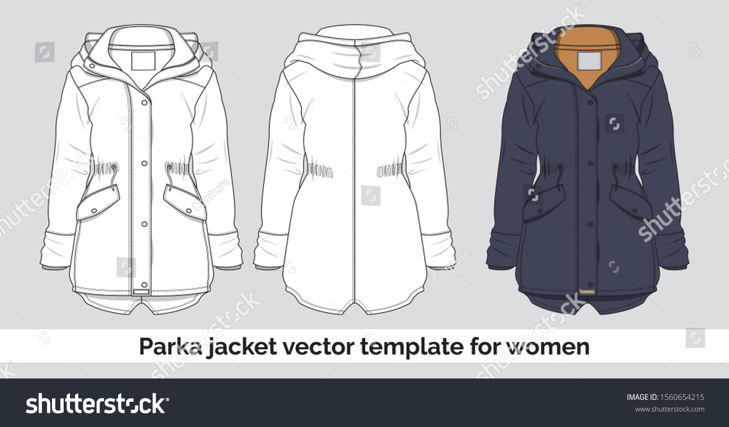 Woman Bye New Jacket вектор
