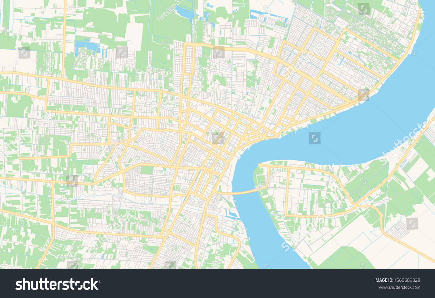 Printable Street Map Paramaribo Suriname Map 1560689828   Stock Vector Printable Street Map Of Paramaribo Suriname Map Template For Business Use 1560689828 