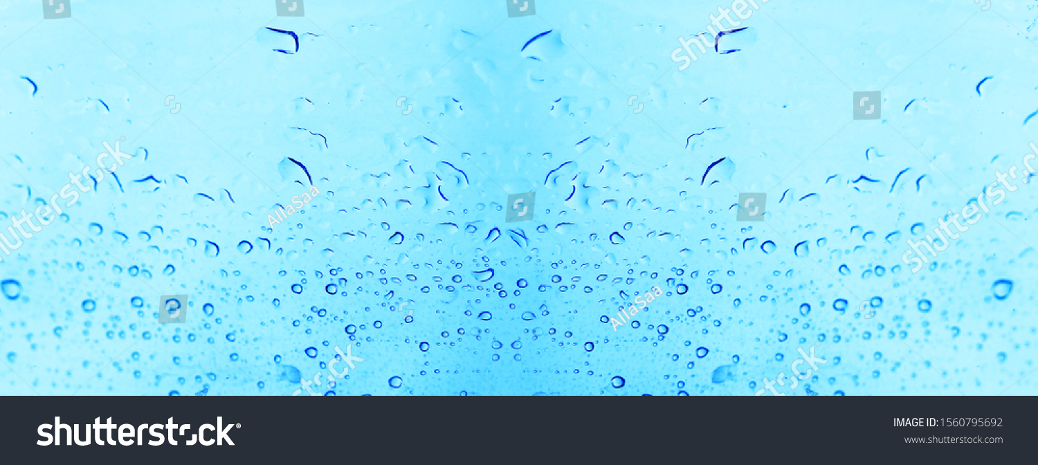 Banner Background Rainy Window Rain Drops Stock Photo 1560795692 ...