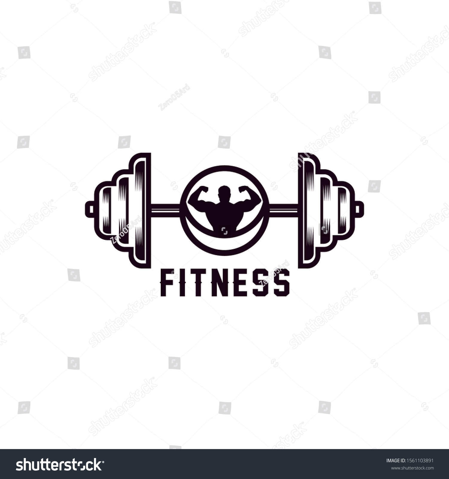 Fitness Center Sport Gym Logos Sport Stock Vector (Royalty Free ...