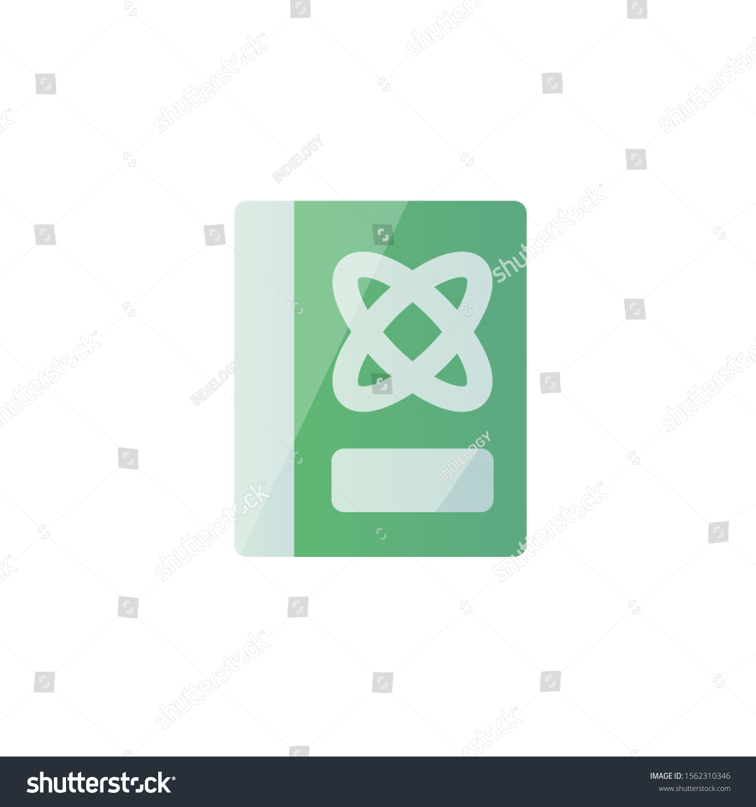 Science Book Icon Physics Logo Education Stock Vector (Royalty Free ...