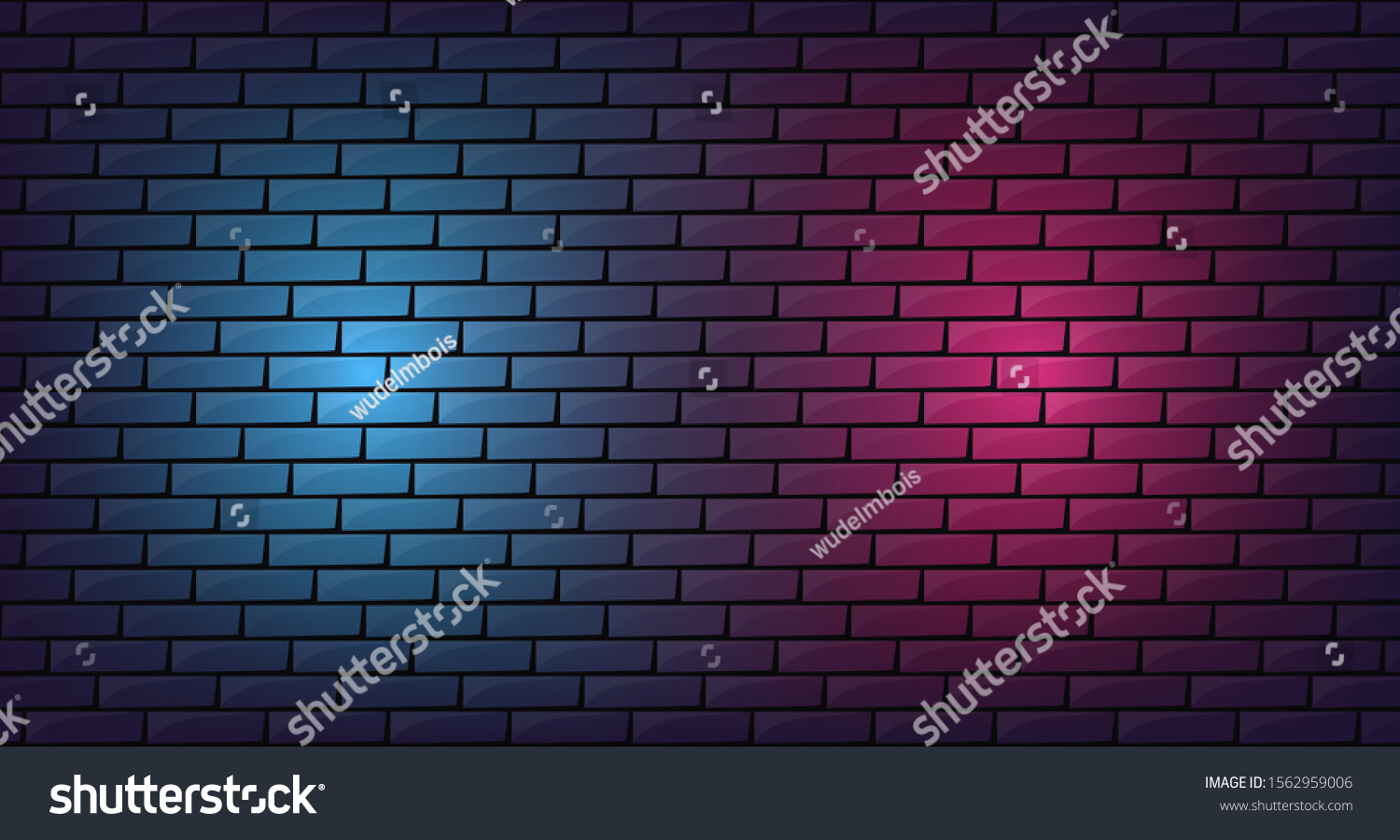 Brick Led Glow Background Design Stock Vector (Royalty Free) 1562959006 ...