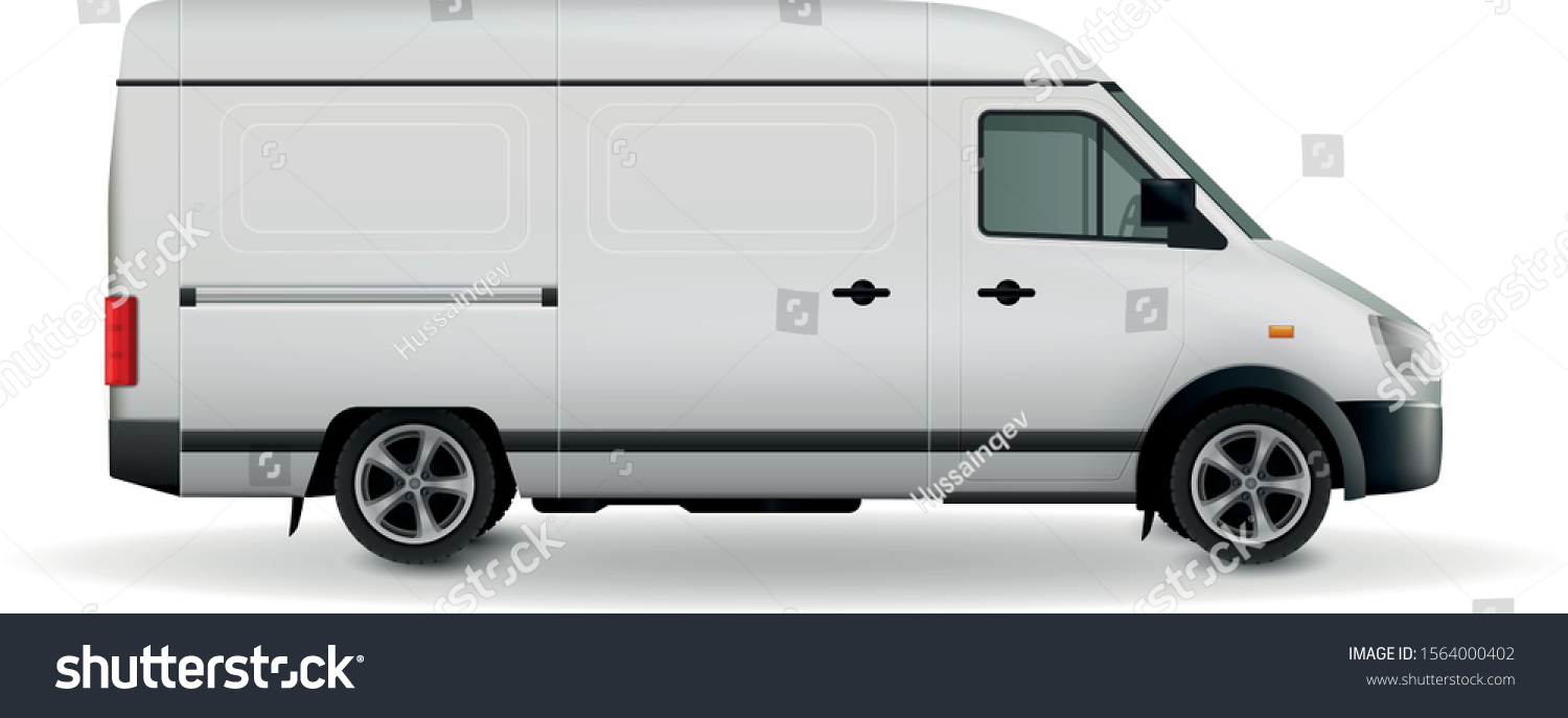 Vector Cargo Van City Commercial Mini Stock Vector (Royalty Free ...