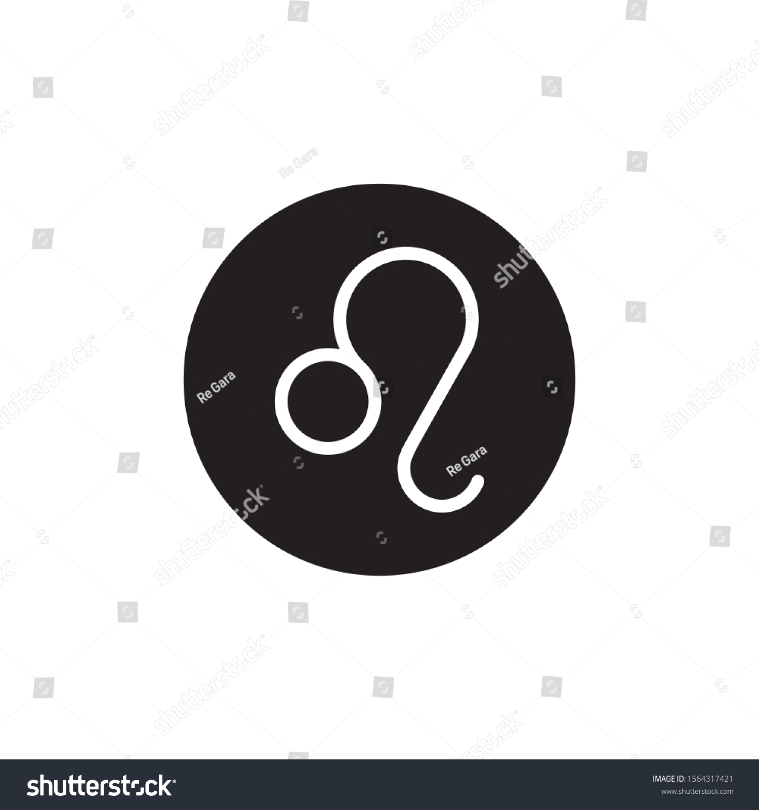 Leo Sign Symbol Zodiac Horoscope Leo Stock Vector (Royalty Free ...