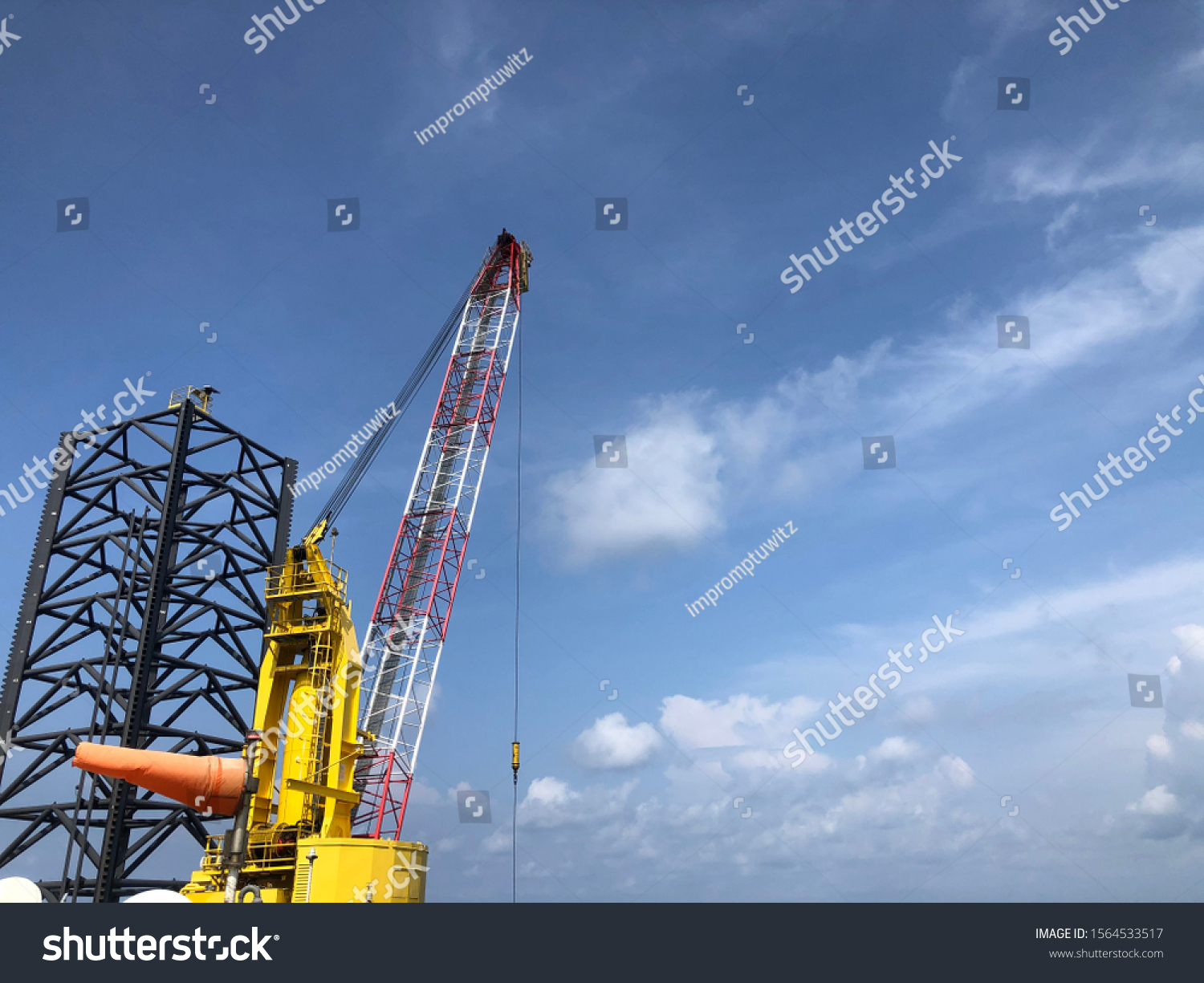 Offshore Jack Crane Tower Tender Rig Stock Photo 1564533517 | Shutterstock