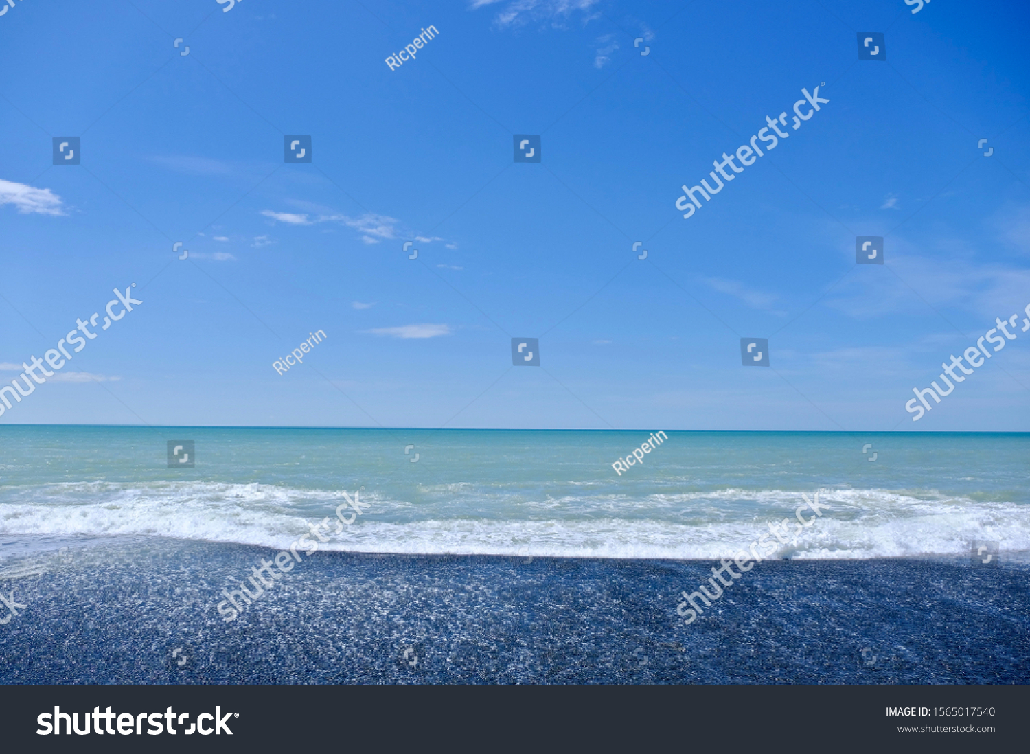 Empty Sea Beach Background Copy Space Stock Photo 1565017540 | Shutterstock