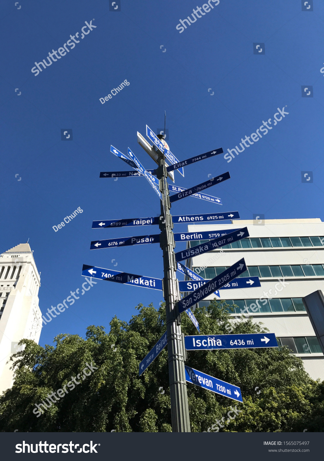 Los Angeles Street Photo Traffic Signs Stock Photo 1565075497 ...