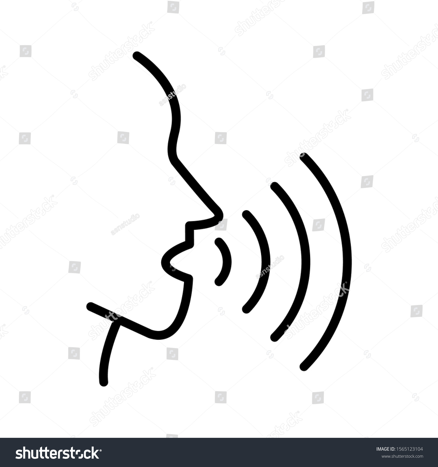 Voice Recognition Icon Design Voice Control Stock Vector (Royalty Free ...