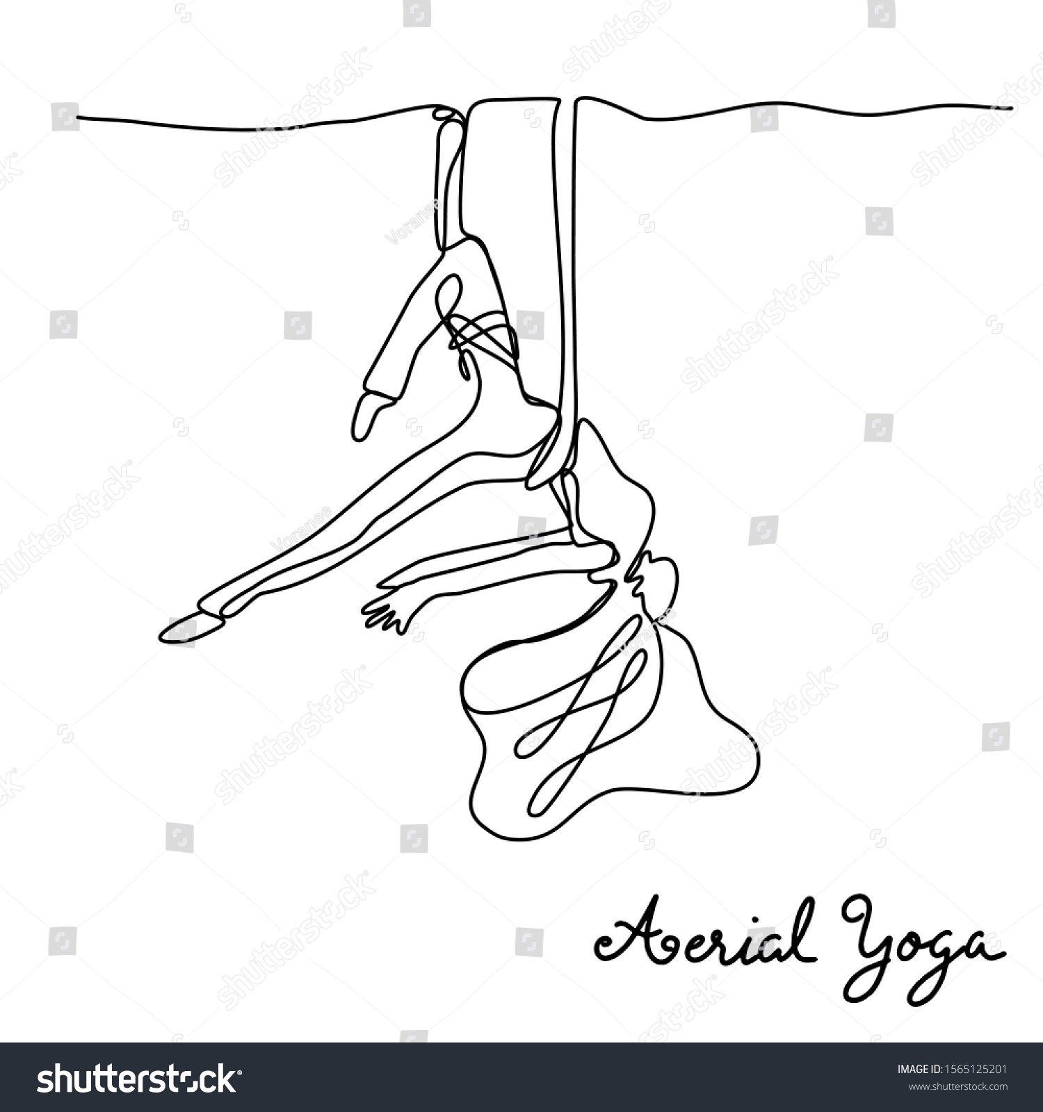 Continuous Black White Hand Drawn Line Stock Vector Royalty Free Shutterstock