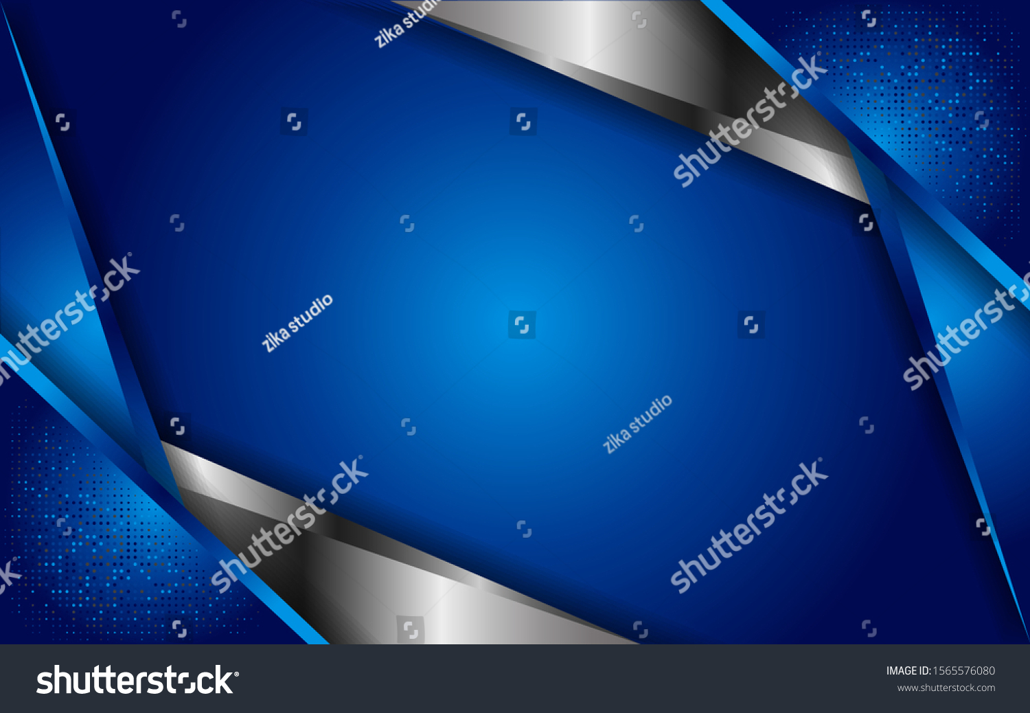 Luxurious Blue Abstract Background White Lines Stock Vector (Royalty ...