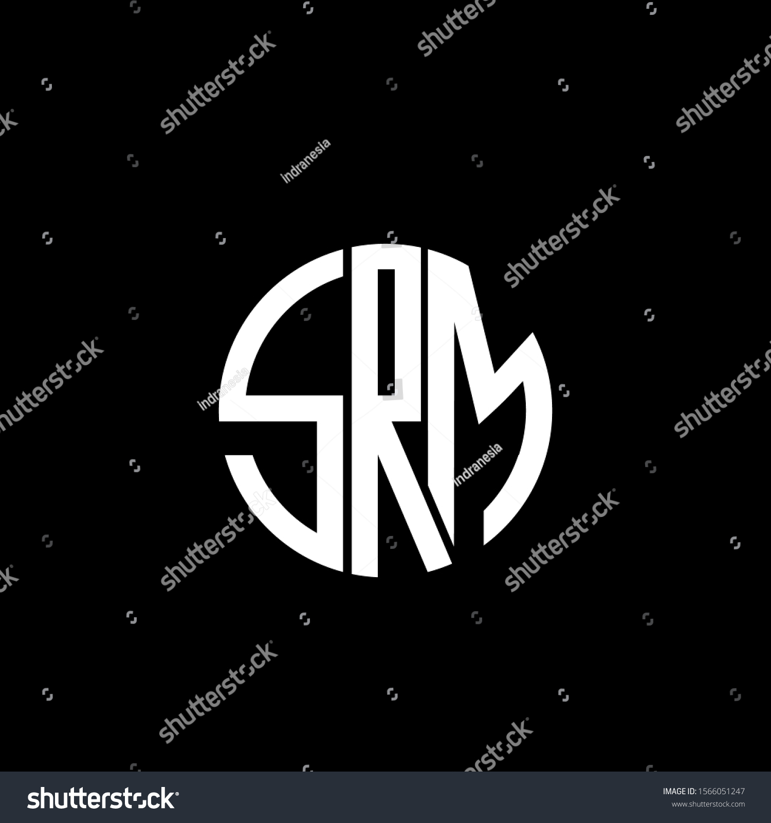 Vektor Stok Letters Srm Logo Isnpiration Tanpa Royalti 1566051247