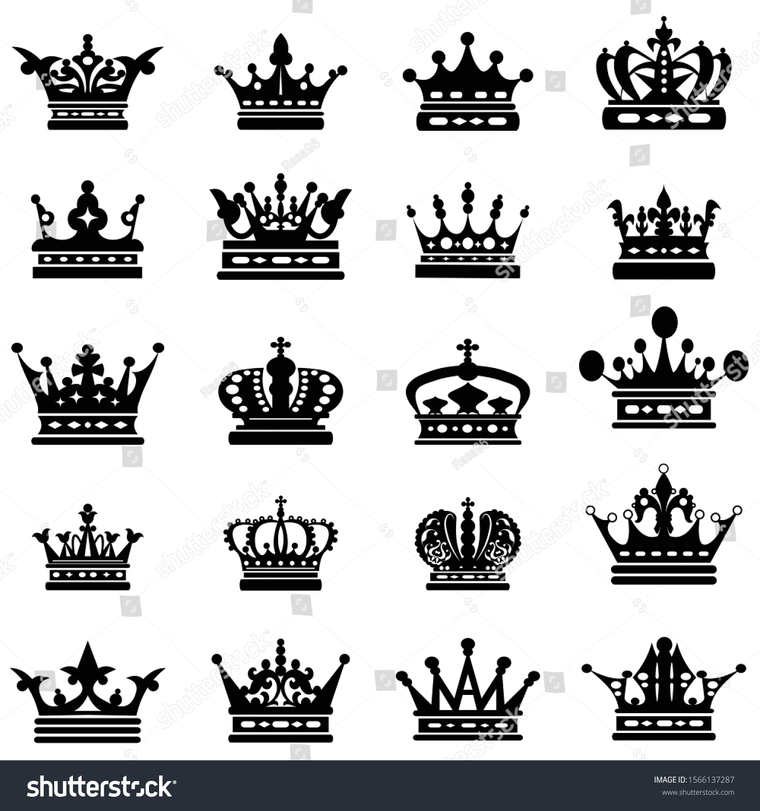 Crown Royal King Queen Silhouettes Stock Vector (Royalty Free ...