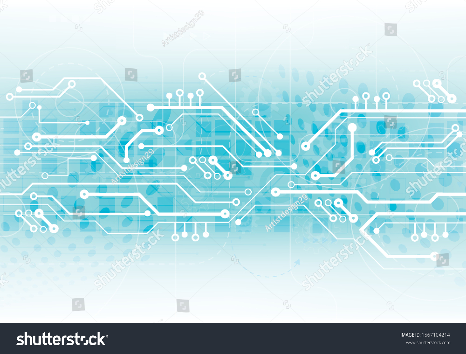 Abstract Background Technology Circuit Board Texture Stock Vector ...