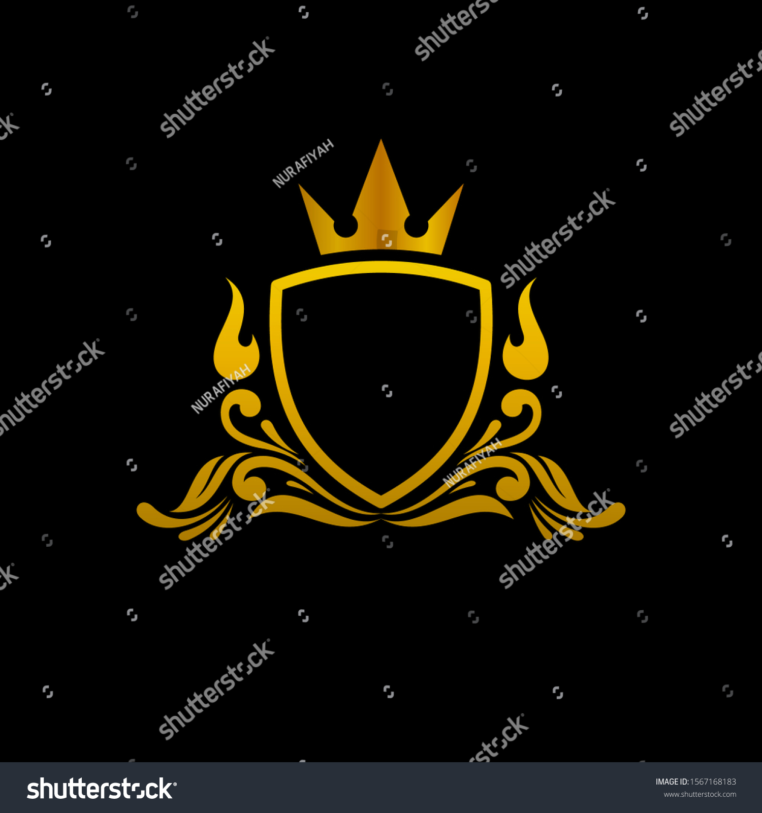 Royal Professional Crest Logo Classic Logo Stock Vector (Royalty Free ...