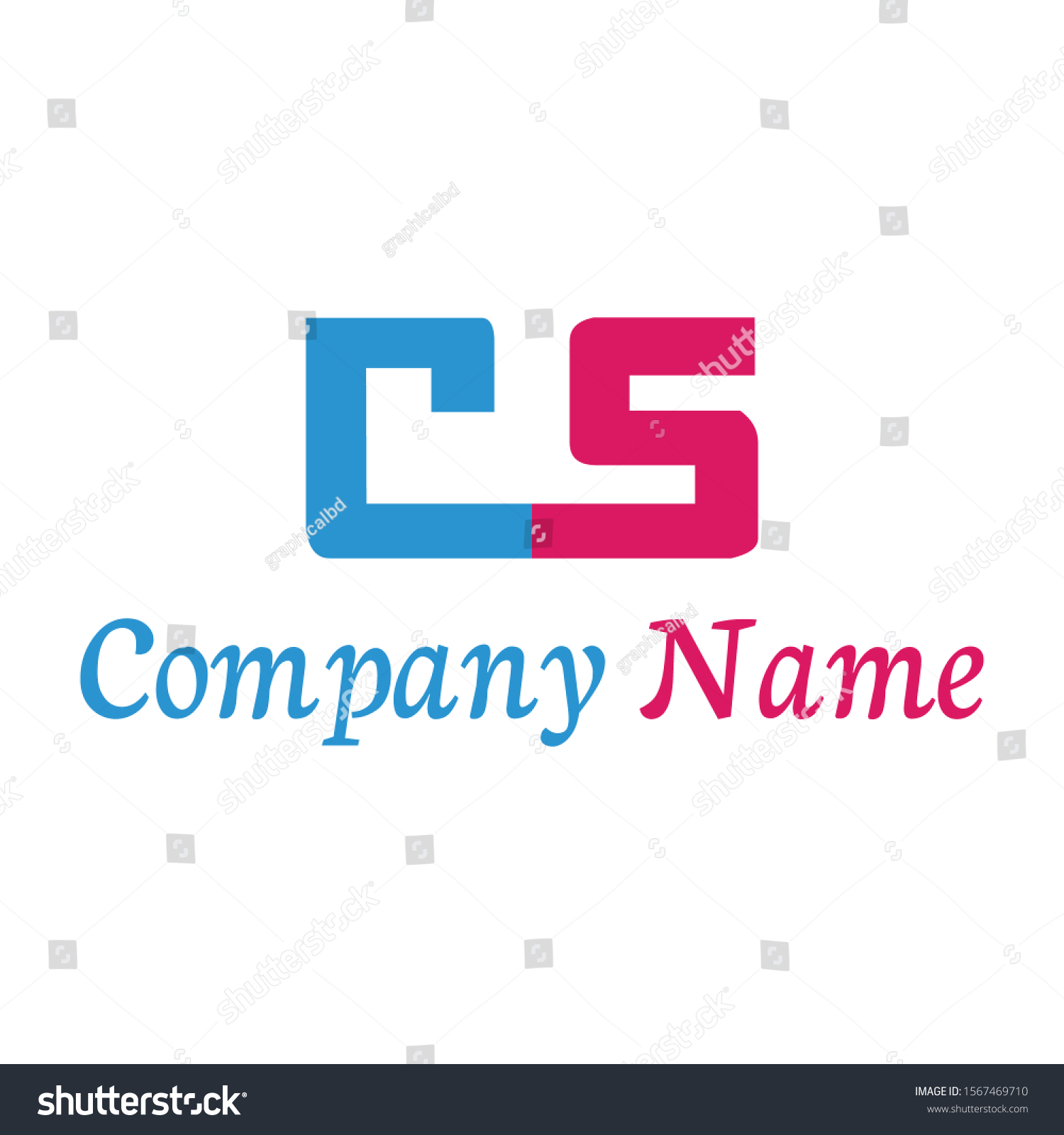 company-logo-design-free-template-stock-vector-royalty-free