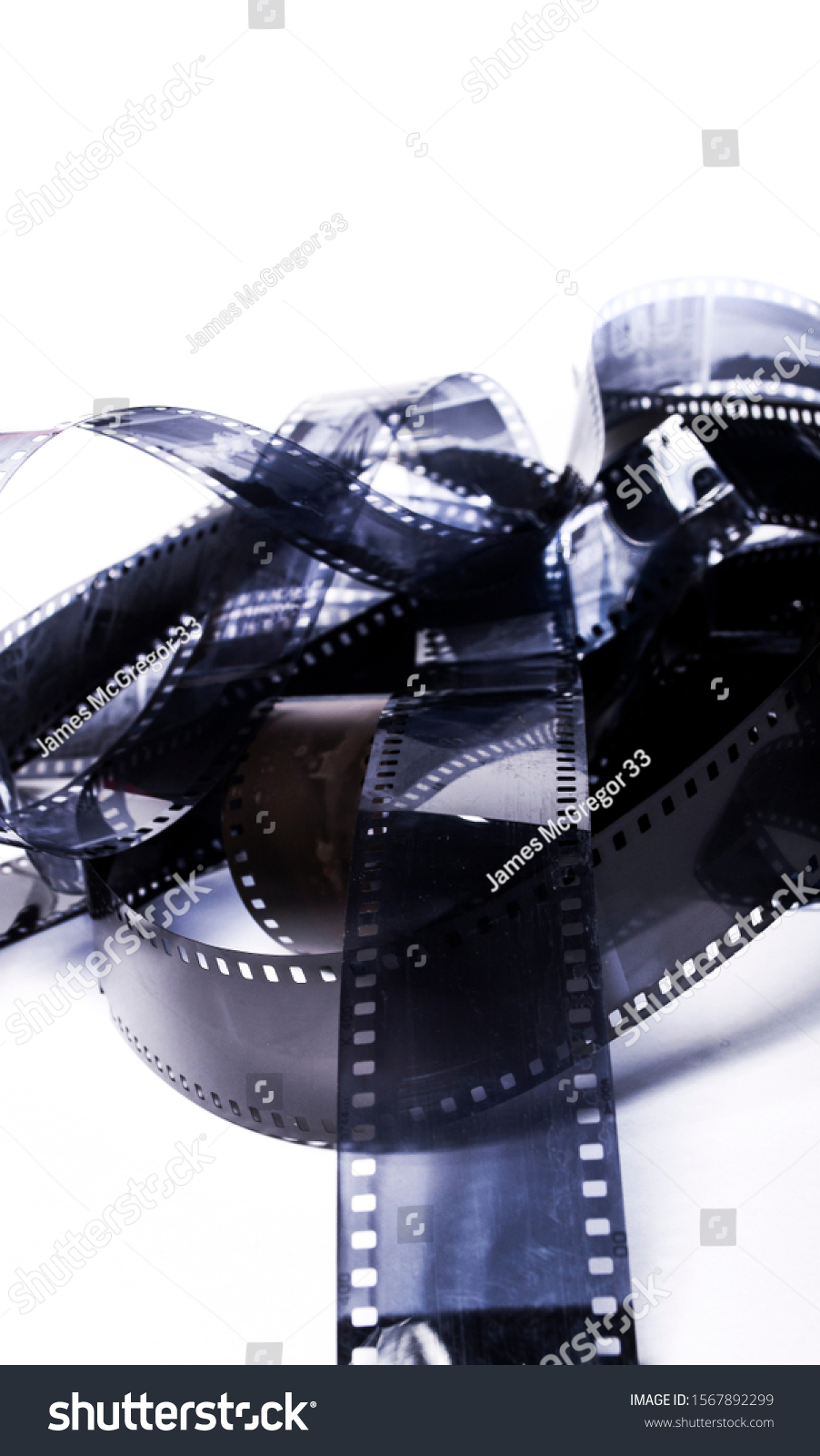 High Contrast Photograph Black White 35mm Stock Photo 1567892299
