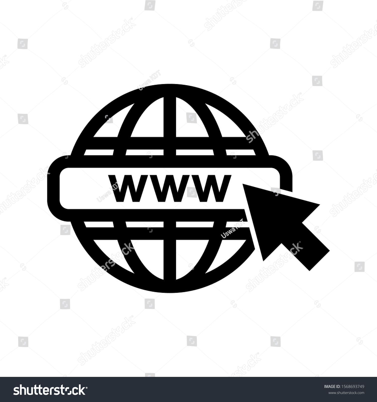 Web Icon Website Vector Icon Internet Stock Vector (Royalty Free ...