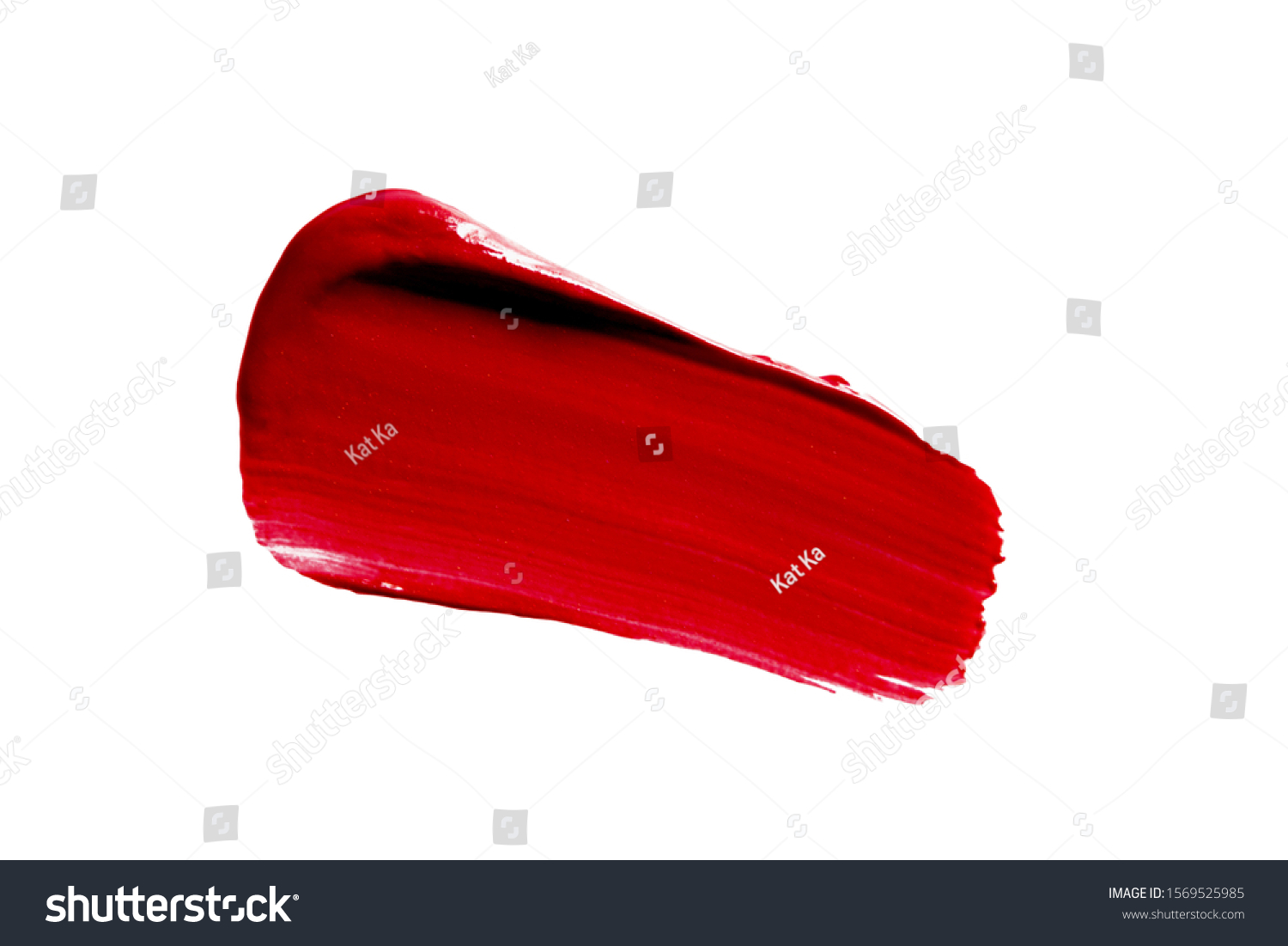 Lipstick Smudge Smear Swatch Isolated On Stock Photo 1569525985 ...