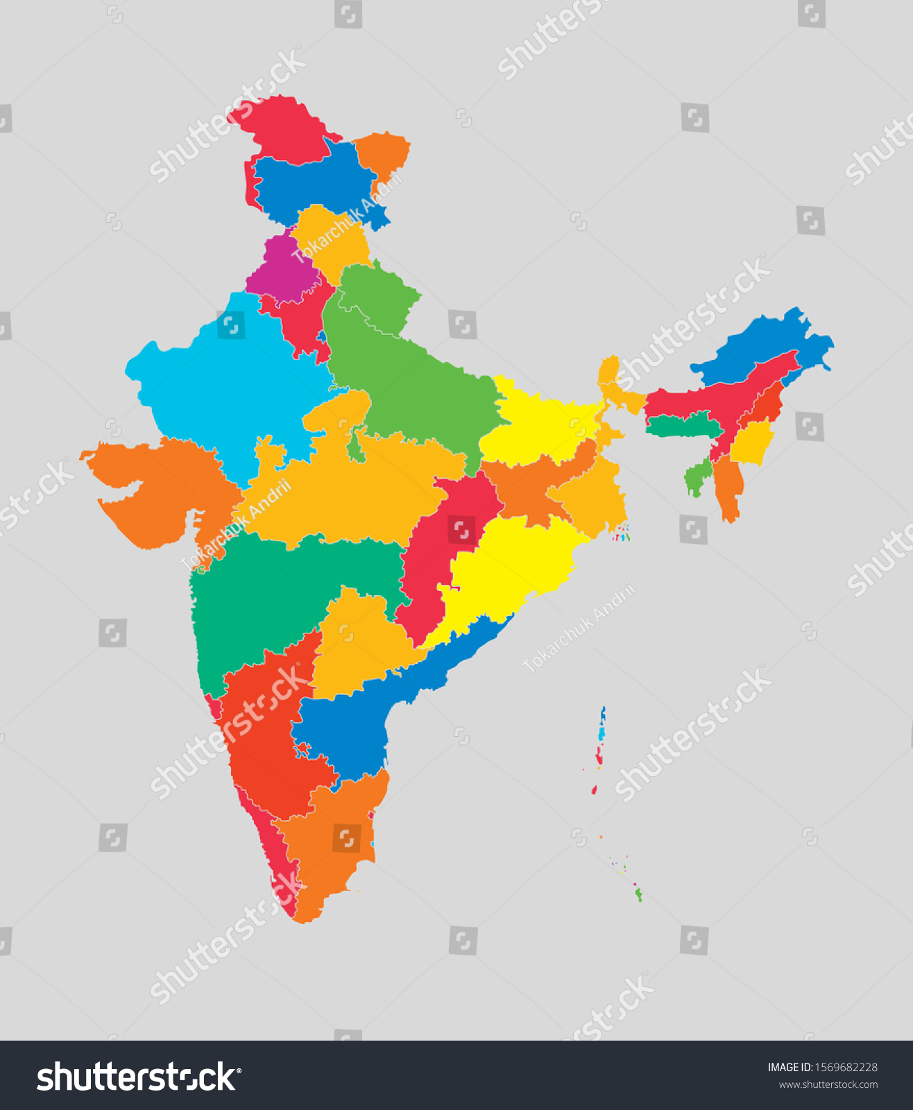 Detailed Vector India Country Outline Border Stock Vector (Royalty Free ...