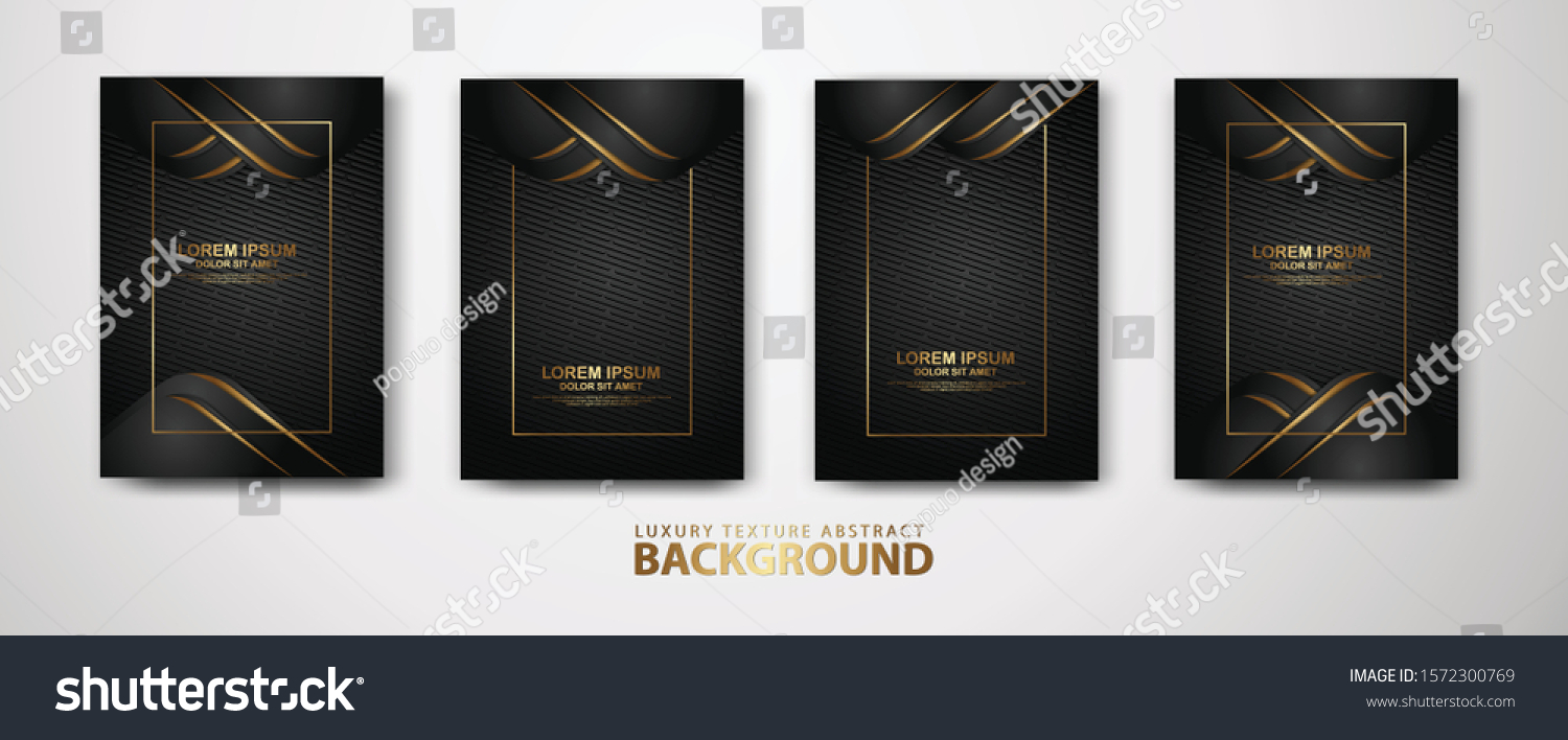 Vector Set Cover Design Template Luxurious Stock Vector (Royalty Free ...