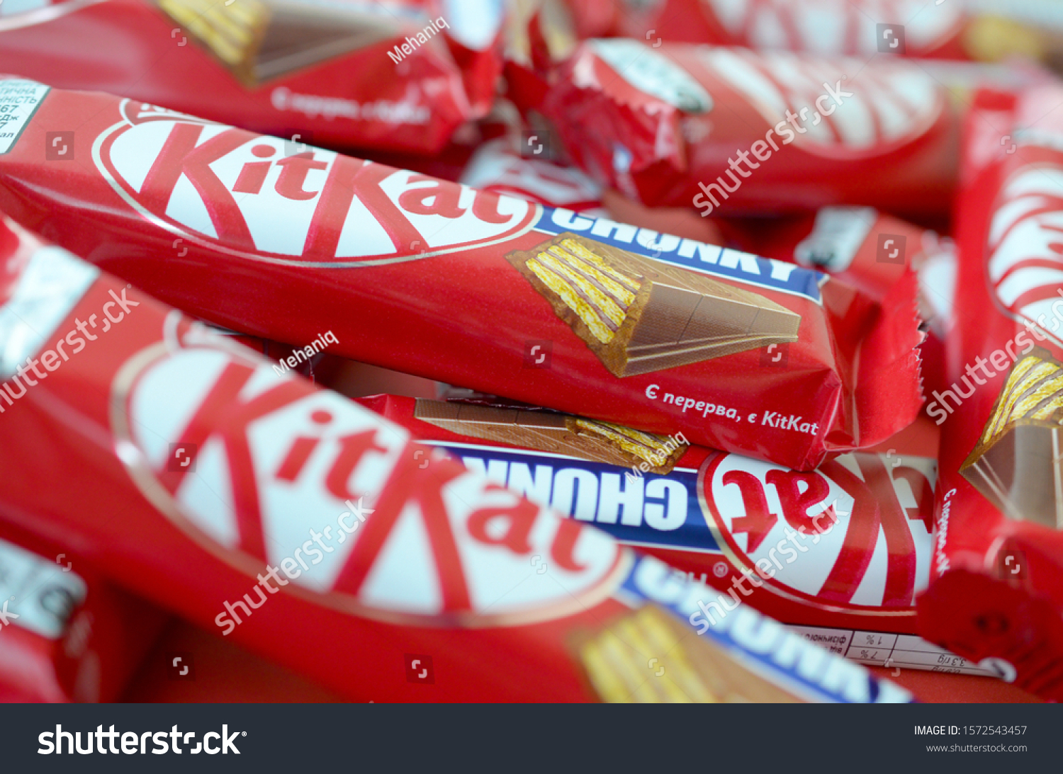 Kit Kat Chocolate Covered Wafer Bar Stock Photo 1572543457 | Shutterstock