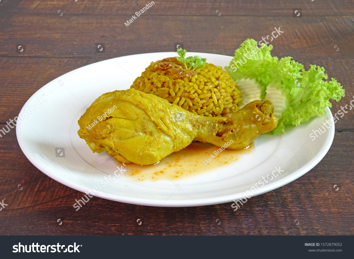 Biryani Rice Chicken Drumstick Biryani Known Stock Photo 1572879052 ...