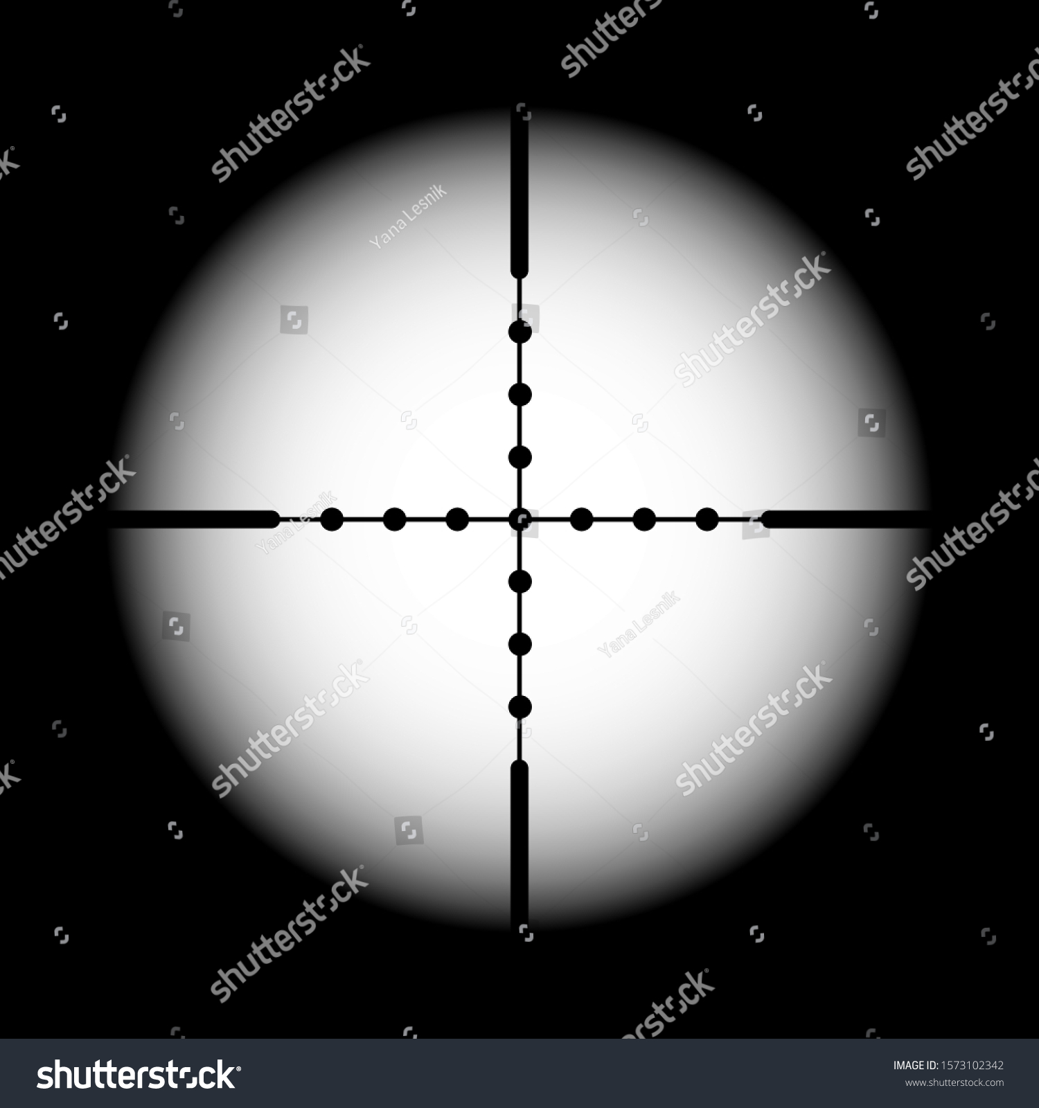 Military Aiming Circle Vector Illustration Accuracy Stock Vector ...