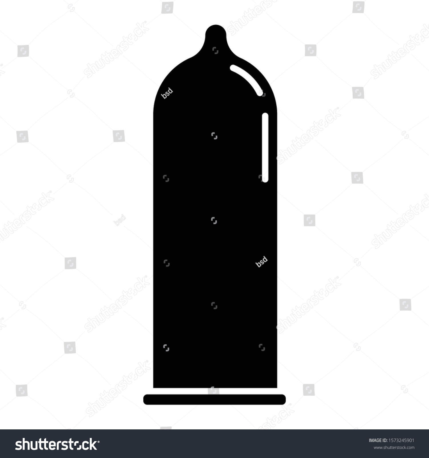 Contraceptive Glyph Icon Male Latex Condom Stock Vector Royalty Free 1573245901 Shutterstock