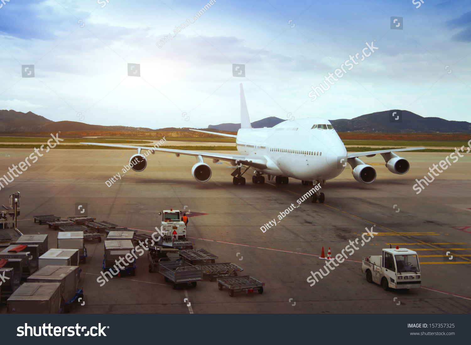 Airplane View Airport Terminal Stock Photo 157357325 | Shutterstock