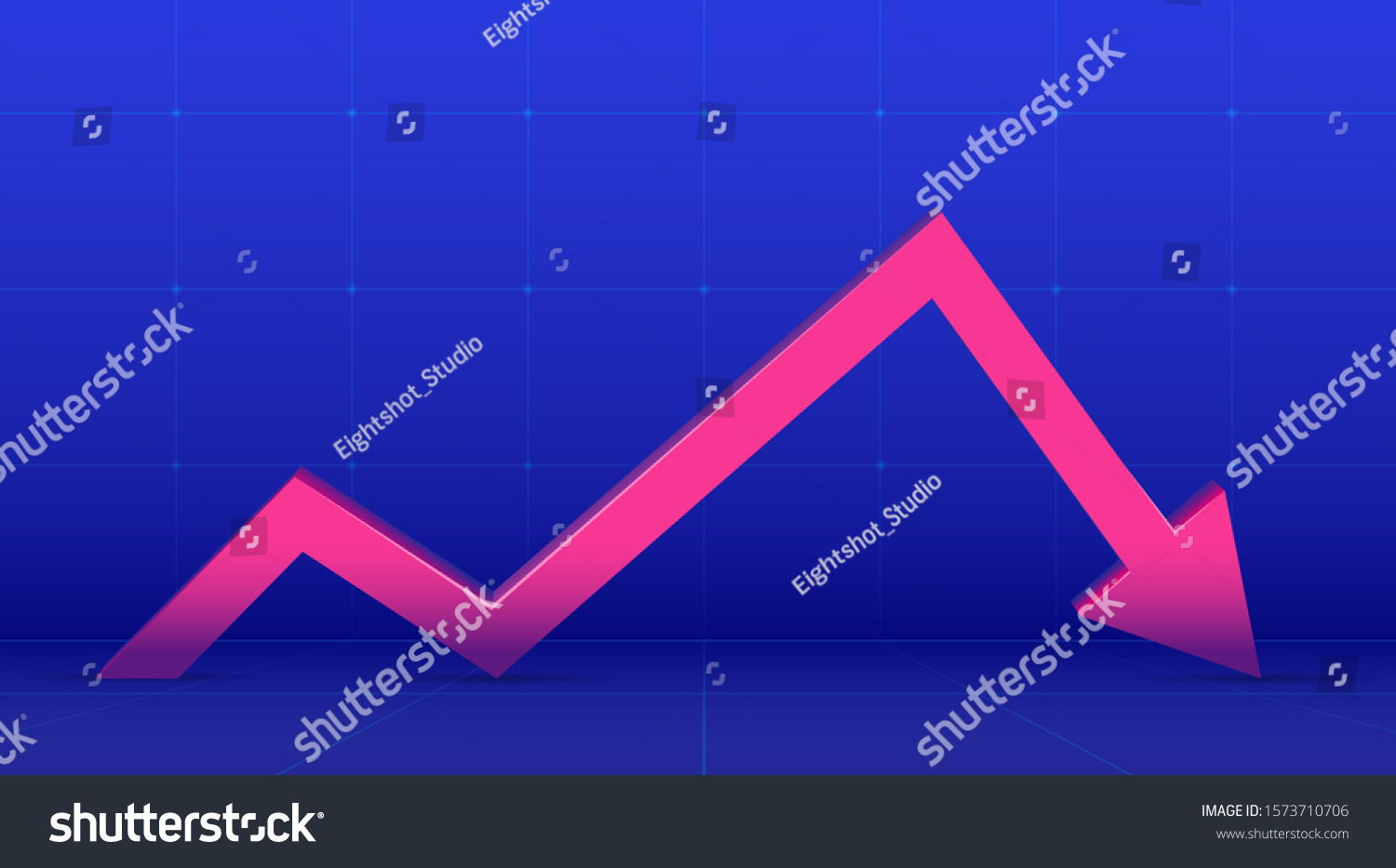 Concept Business Financial Crisis Copy Space Stock Vector (Royalty Free ...