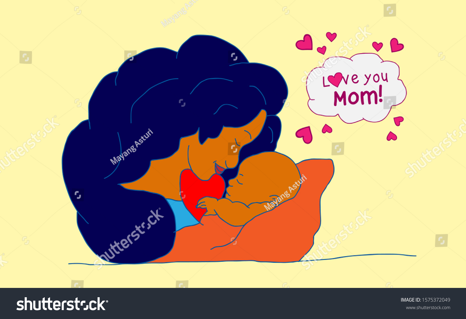 Happy Mothers Day Template Background Mothers Stock Vector Royalty Free 1575372049 Shutterstock