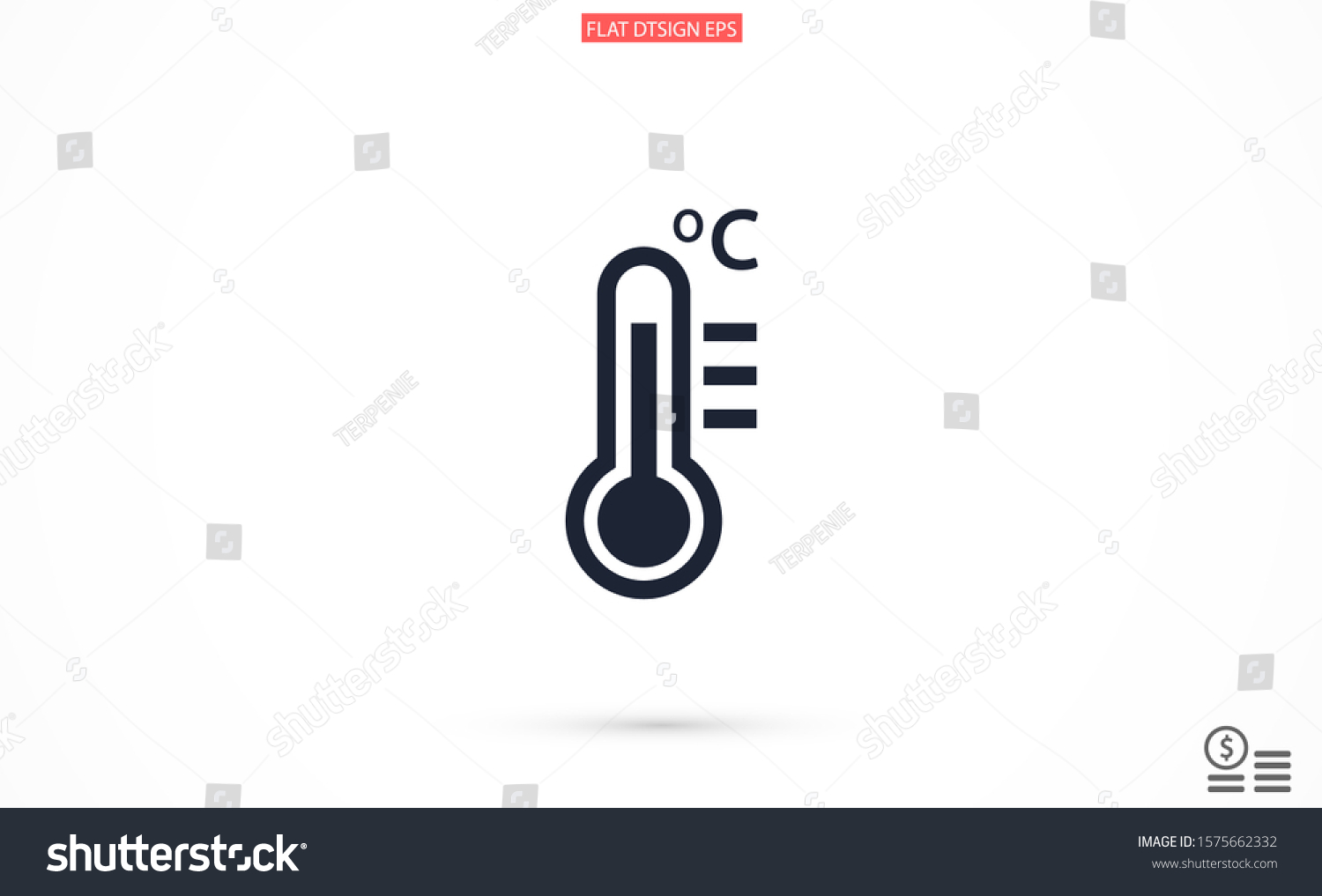 Thermometer Vector Icon Thermometer Measuring Temperature Stock Vector ...